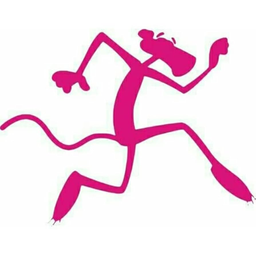 Amazon.co.jp: Pink Panther Silhouette Sticker 4